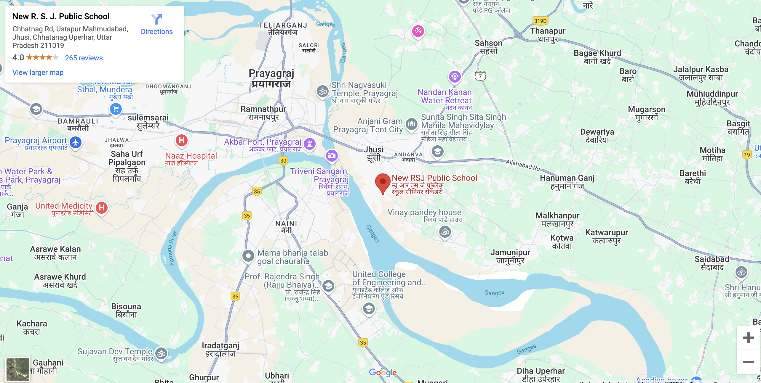 School Location Map
